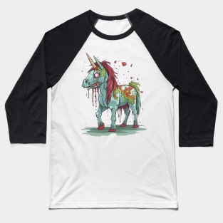 Zombie Unicorn Baseball T-Shirt